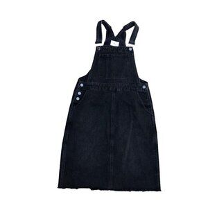 TNR JEANS Los Angeles Denim Overalls Dress Women's SMALL Black Jean Skirt​​​